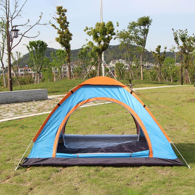 자동 텐트로 간편하게 설치! 3~4인용 자동 원터치 텐트
